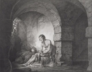 The Captive, Engraved by Thomas Ryder (1786)